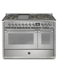 STEEL Cucine Ascot 120 cm - 6 Burners - Gas Fuel - Carvers Interiors - Steel Cucine