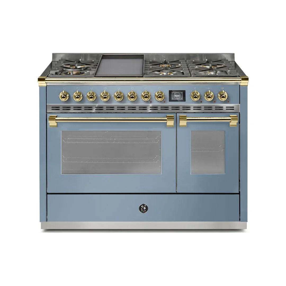 STEEL Cucine Ascot 120 cm - 6 Burners - Gas Fuel - Carvers Interiors - Steel Cucine