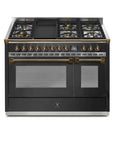 STEEL Cucine Ascot 120 cm - 6 Burners - Gas Fuel - Carvers Interiors - Steel Cucine