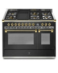STEEL Cucine Ascot 120 cm - 6 Burners - Gas Fuel - Carvers Interiors - Steel Cucine