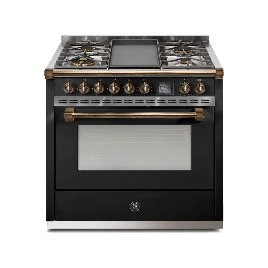 STEEL Cucine Ascot 90 cm - Mixed Hobs - Carvers Interiors - Steel Cucine