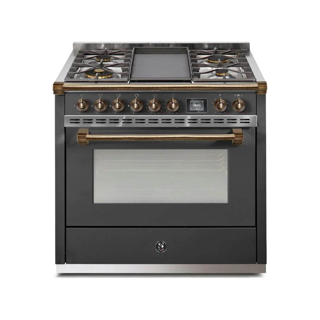 STEEL Cucine Ascot 90 cm - Mixed Hobs - Carvers Interiors - Steel Cucine