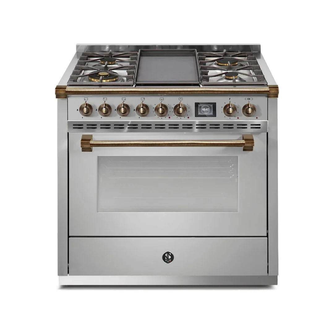 STEEL Cucine Ascot 90 cm - Mixed Hobs - Carvers Interiors - Steel Cucine