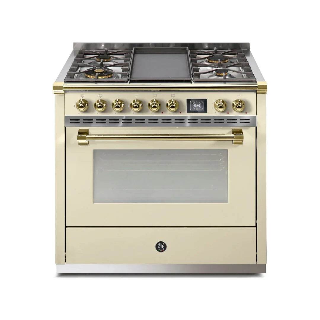 STEEL Cucine Ascot 90 cm - Mixed Hobs - Carvers Interiors - Steel Cucine