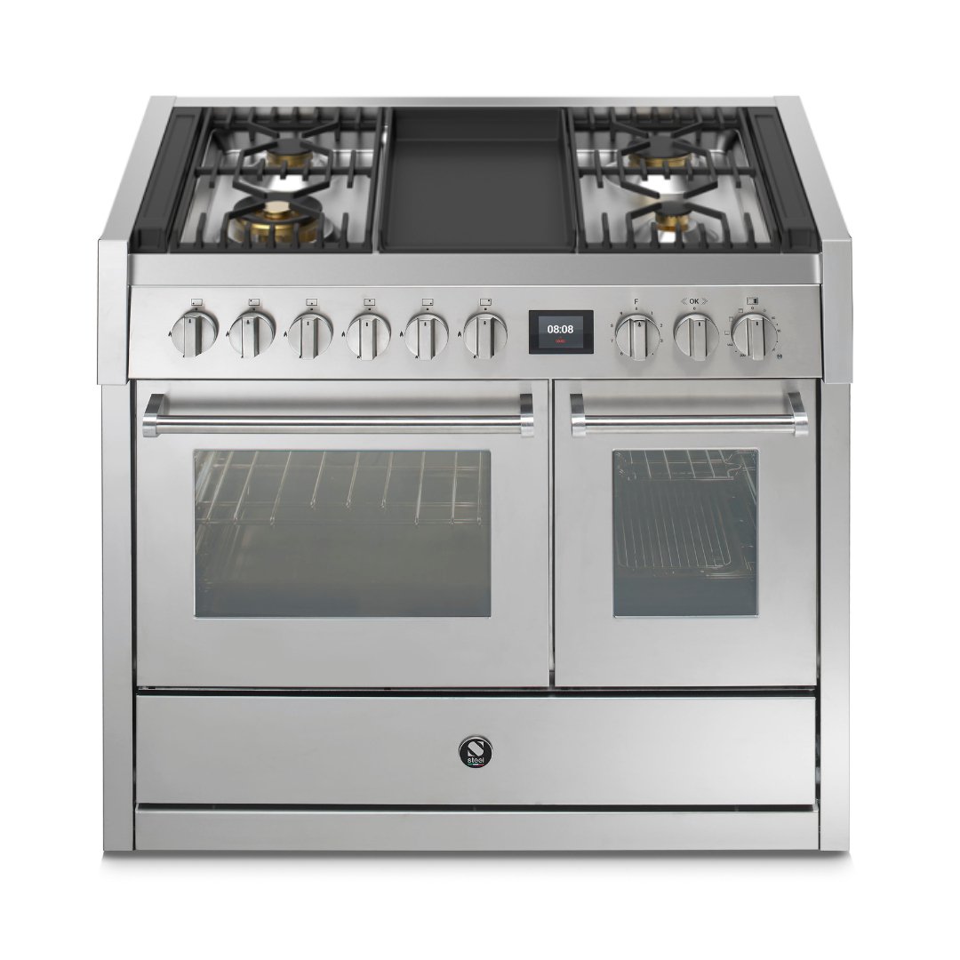 STEEL Cucine Genesi 100 cm - Double Oven - Carvers Interiors - Carvers Interior